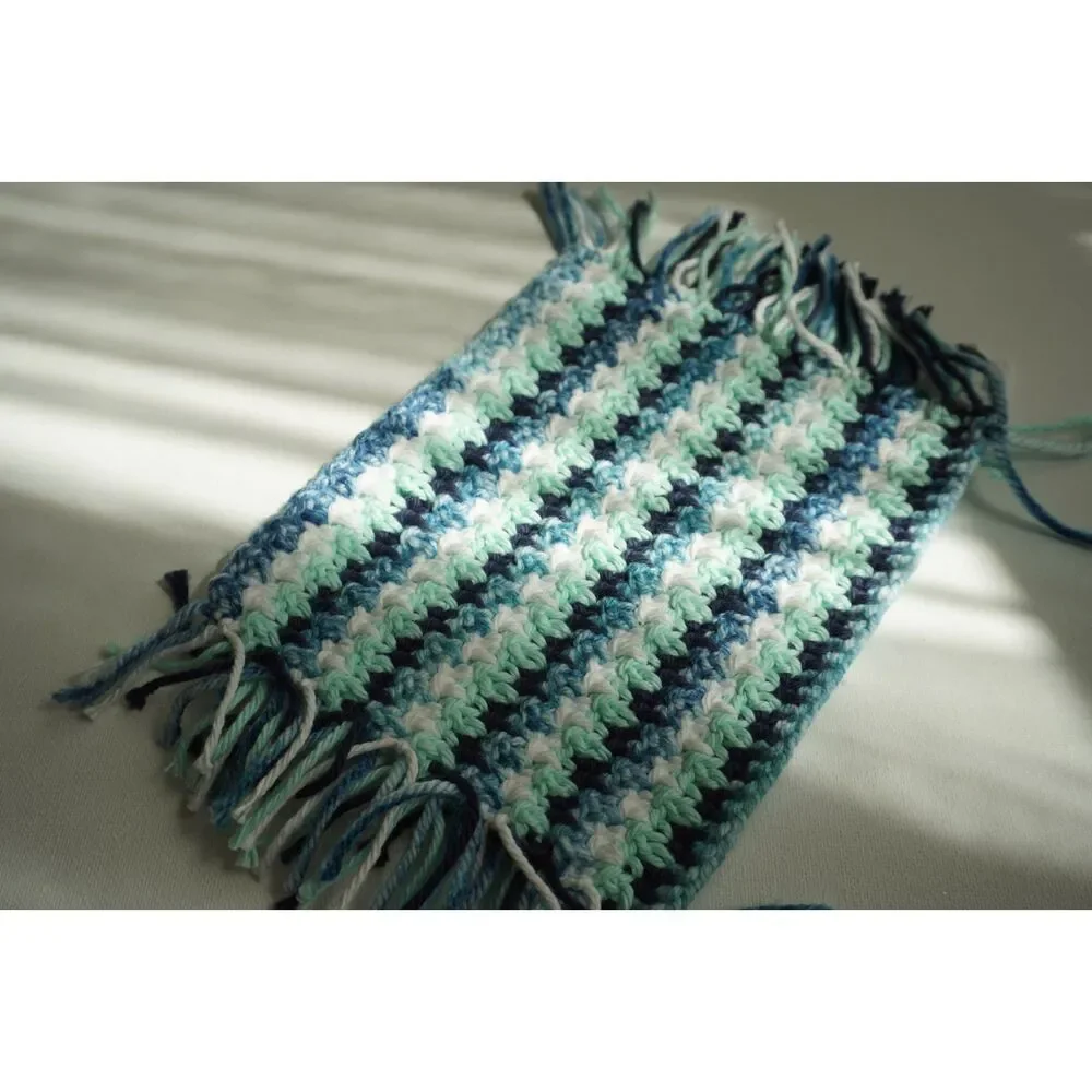 Handmade Crochet Boho Mug Rugs / Oversized Coasters set of 4